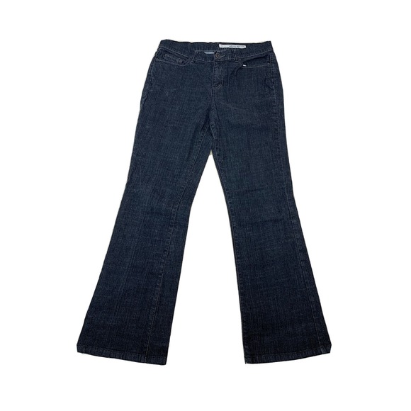 DKNY Jeans Women's Sz 10R Approx 30x30 Dkny BootCut Black Denim Pants - Picture 1 of 9